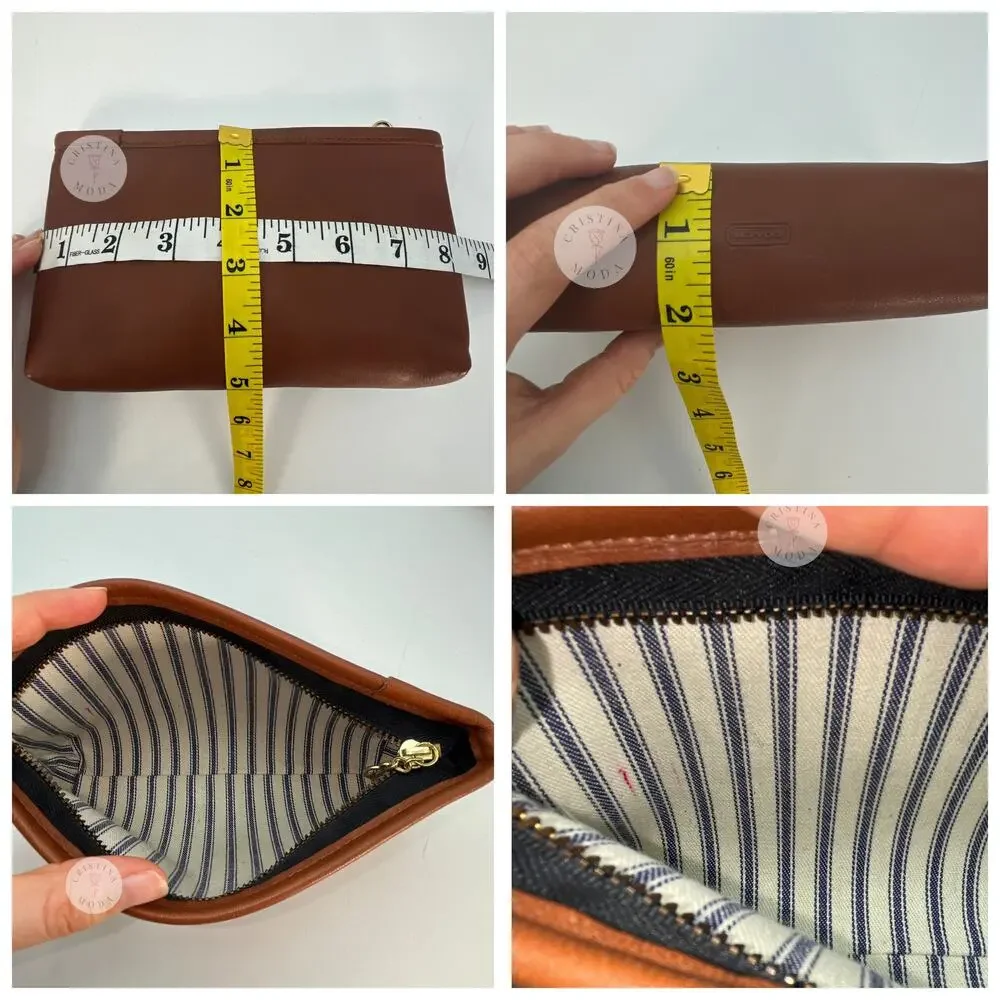 Vintage Coach Cosmetic Case 7167 British Tan